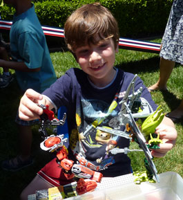 boy with bionicles