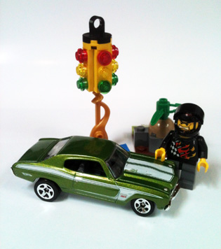 Hot Wheels 70 Chevelle SS and LEGO car racer